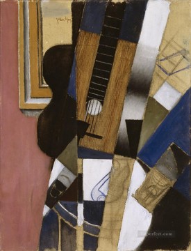  Pipe Oil Painting - guitar and pipe 1913 Juan Gris